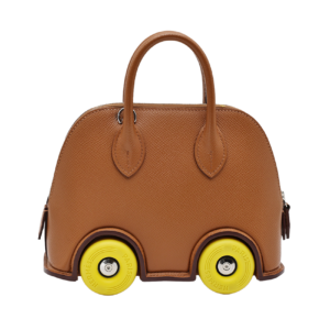 Hermes Bolide On Wheels Limited Edition Gold Epsom Leather Yellow Wheels