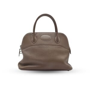 Hermes Bolide 31 Etoupe Clemence Leather