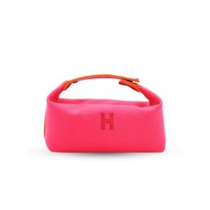 Hermes Bride A Brac Bright Orange Cotton Canvas Palladium Hardware
