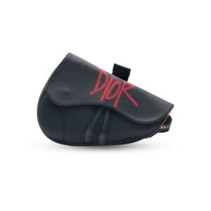 Christian Dior X Shawn Stussy Dior Saddle Blue Calfskin Silver Hardware