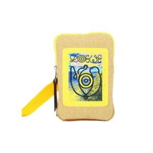 Loewe Eye Nature Case Pouch Yellow Canvas