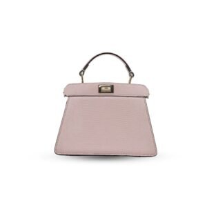 Fendi Peekaboo ISeeU Petite Mauve Pink Lizard Leather