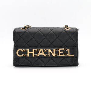 Chanel 19 Flap Large Black Gold Hardware