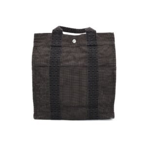 Hermes Herline MM Backpack Gray Canvas