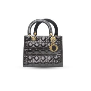 Lady Dior Bag Gold Tone
