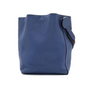 Hermes Licol 17 Blue Leather