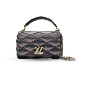 Louis Vuitton GO 14 MM Malletage Leather Toasted Black Color Gold Hardware