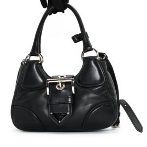 Prada Moon Padded Nappa-Leather Bag Black