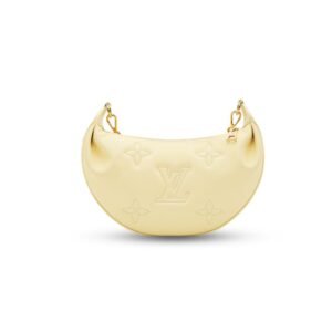 Louis Vuitton Over The Moon Yellow Bubblegram Leather Embossed Monogram Patterns Gold Hardware
