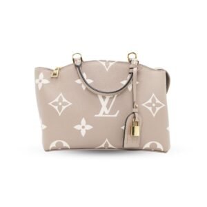 Louis Vuitton Petit Palais PM Beige Cream Embossed Monogram Empreinte Leather Gold Hardware
