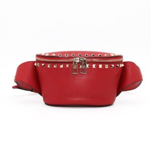 Valentino Rockstud Grainy Calfskin Belt Bag