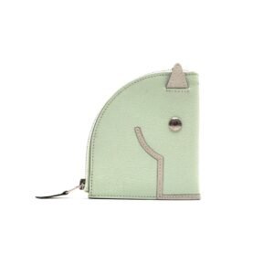 Hermes Paddock Cheval Coin Purse Light Green