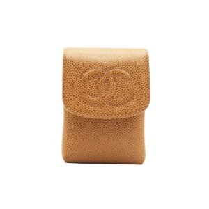 Chanel B- Cigarette Case Beige Caviar