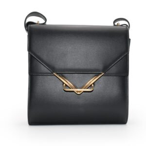 Bottega Veneta Clip Shoulder Bag in Black
