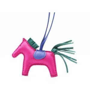 Hermes Rodeo Charm Pink Milo Leather